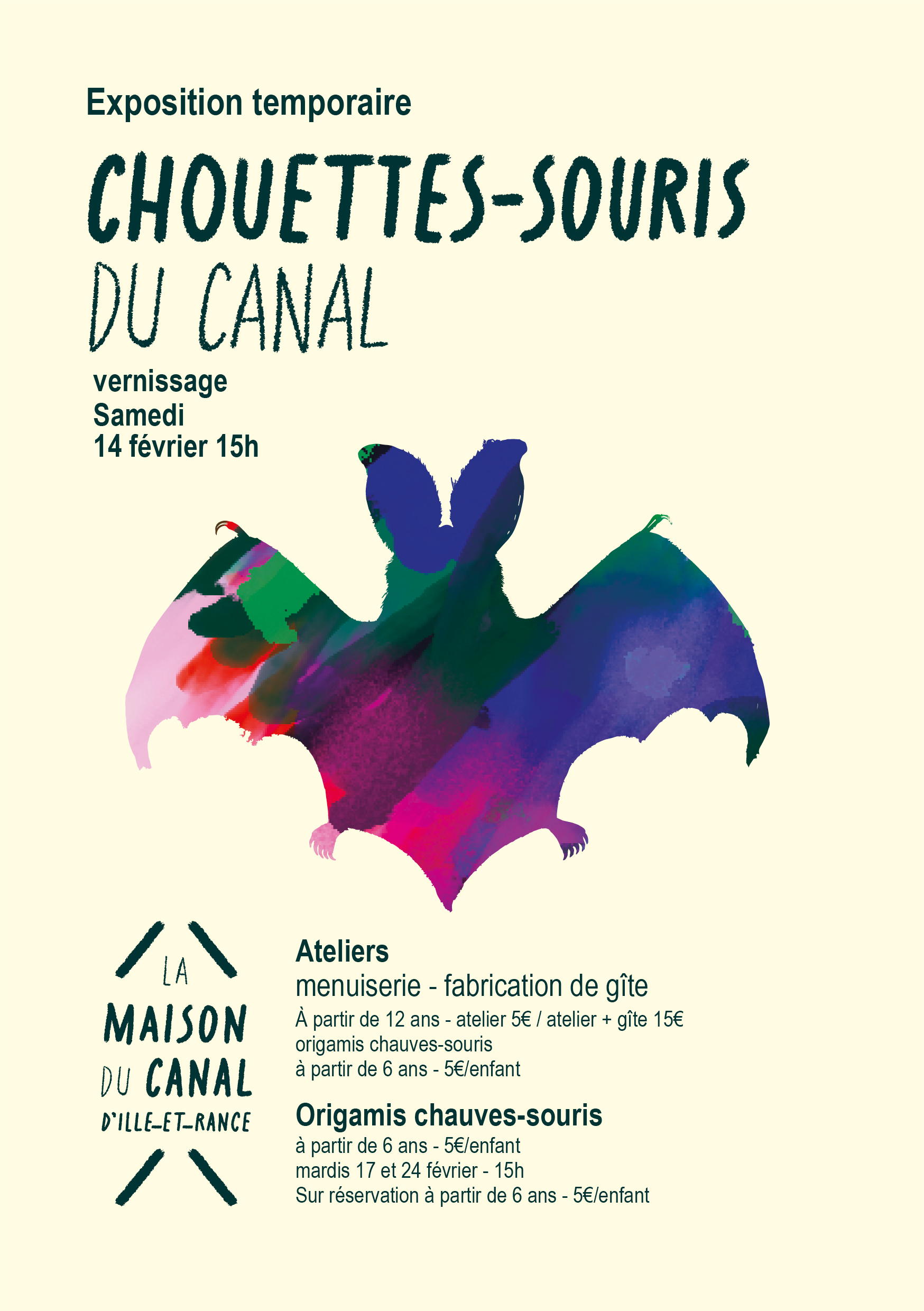 exposition de la maison du canal sur les chauves-souris